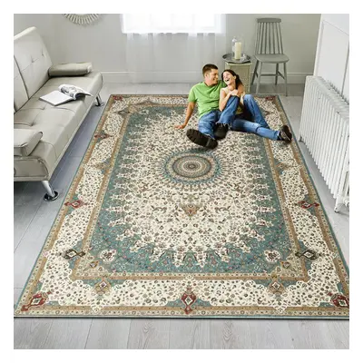 (160 x cm- Large Rug For Living Room Bedroom/Traditional Carpet, WILLOW CASHMERE) Non Slip Rugs 