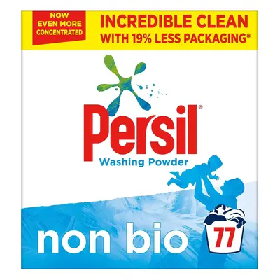 Persil Non Bio Washing Powder Family Pack 100% recyclable pack for stain removal that's gentle n