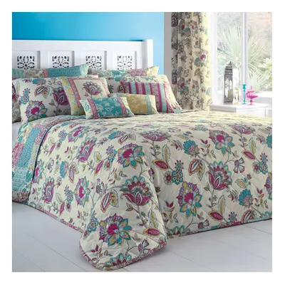 Dreams & Drapes Marinelli Floral Reversible Quilted Bedspread, Multi, x Cm