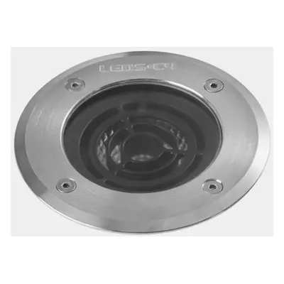 LEDS C4 Kay ÃÃ125mm Outdoor LED Recessed Ground Light Large Aisi Stainless Steel IP65/IP67 10W