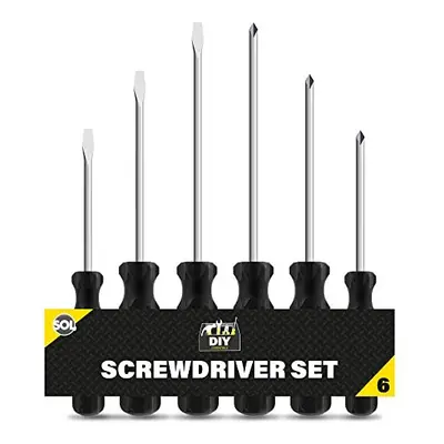 6pk Phillips Screwdriver Set | 3.4mm, 4.5mm Non-Slip Grip Screwdrivers | Electrical Screwdriver 