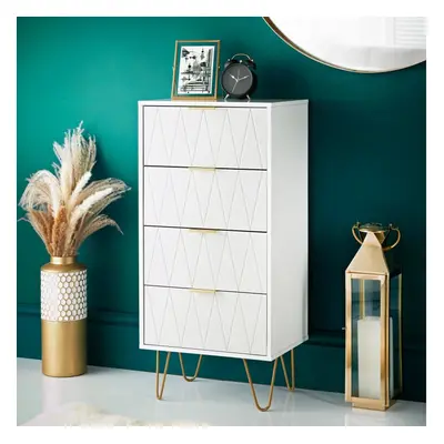 Loft Studio Narrow Drawer Chest Elevate your home furniture - White