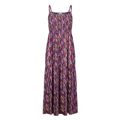 (8, Navy Print) Trespass Womens Casual Maxi Dress Selena