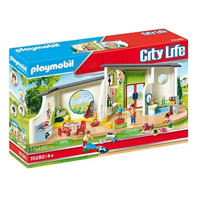 PLAYMOBIL City Life Pre-School Rainbow Daycare, for Children Ages 4+