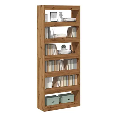 vidaXL Book Cabinet/Room Divider Artisan Oak 80x30x198 cm