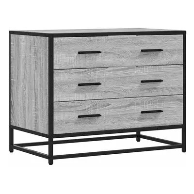 (grey sonoma) vidaXL Drawer Cabinet Brown Oak 70x41x56 cm Engineered Wood drawer chest