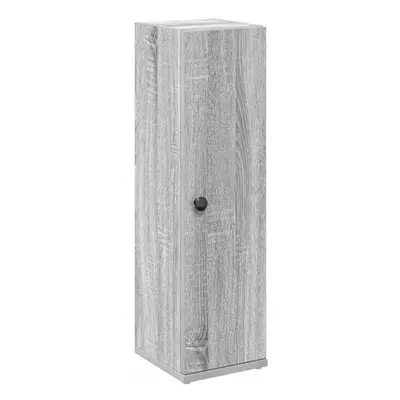 (grey sonoma) vidaXL Bathroom Cabinet with Roll Holder Concrete Grey 20.5x22x72 cm