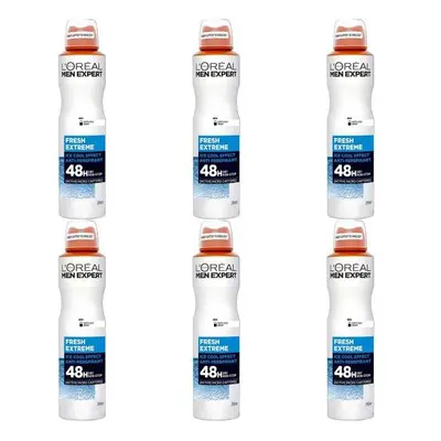 Loreal Men Expert Fresh Extreme 48H Anti-Perspirant Deodorant 250ml (Pack of 6)