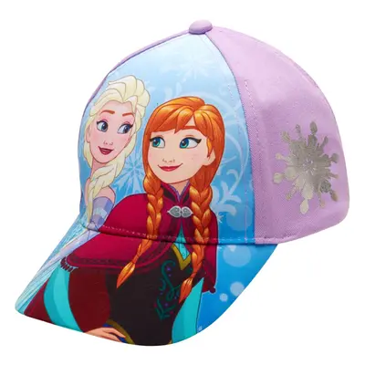 Disney Girls' Frozen Baseball Cap - Princess Elsa and Anna Curved Brim