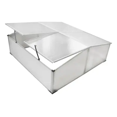 Cold Frame Mini Greenhouse Polycarbonate 109x109x41 cm