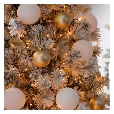 Festive Indoor & Outdoor 7ft Christmas Tree Lights Warm White LEDs