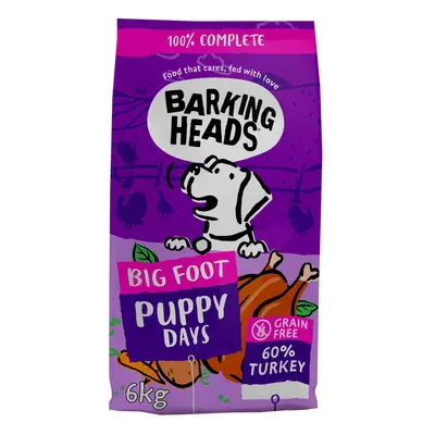 Barking Heads - Big Foot Puppy Days - Dry Dog Food for Large Breeds - Natural Grain Free, Hypoal