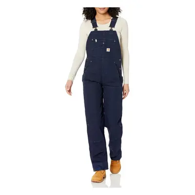 carhartt Womens Relaxed Fit Washed Duck Insulated Bib Overall Navy X