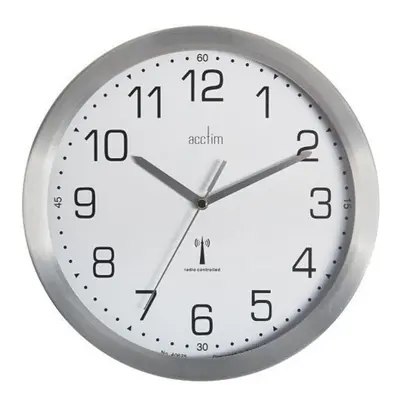 Acctim Mason Radio Controlled Wall Clock Silver