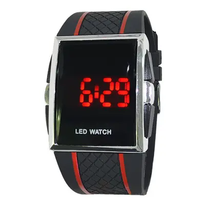 (black Red) Wristwatch Black Luxury LED Day Date Digital Men's Fashion Sports Casual