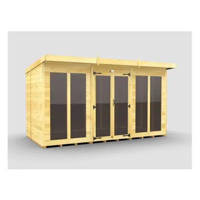 Pent Summer House 12ft x 6ft (Full Height Window) Fast & Free Nationwide Delivery