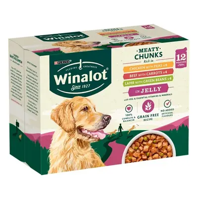 Winalot Dog Food Pouches Mixed in Jelly, x g