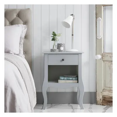 Camille Bedside Table Drawer in Silk Grey