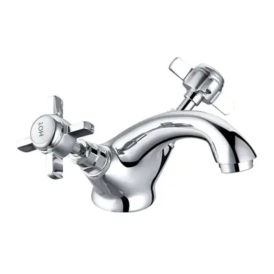 Traditional Bathroom Basin Sink Mixer Tap Vintage Faucet Chrome