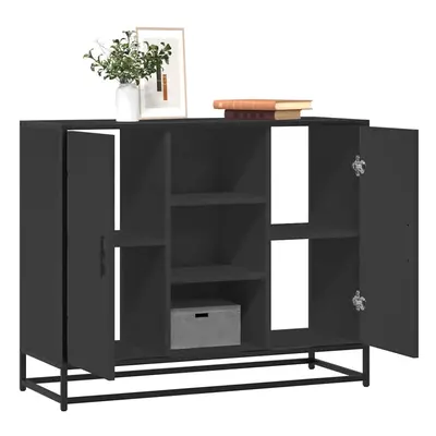 vidaXL Sideboard Black 92x35x76 cm Engineered Wood storage cabinet