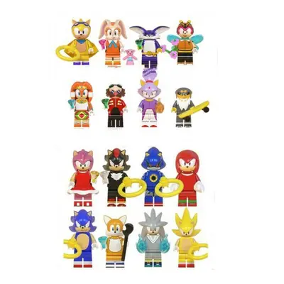 16Pcs Sonic The Hedgehog Minifigure Fit Lego Kid Toy Gift