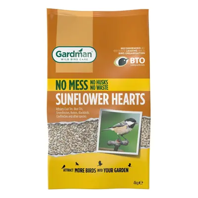 Gardman Sunflower Hearts For Wild Birds, Year Round Feeding, High Energy - Kg