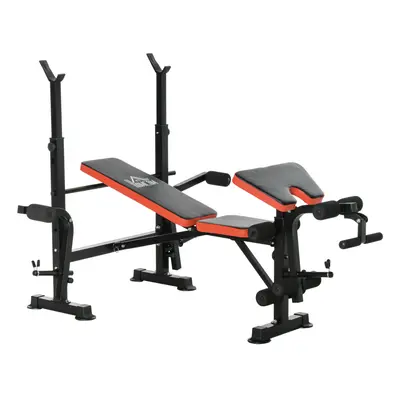 HOMCOM Multi-Function Adjustable Weight Training Bench Gym Fitness Lifting