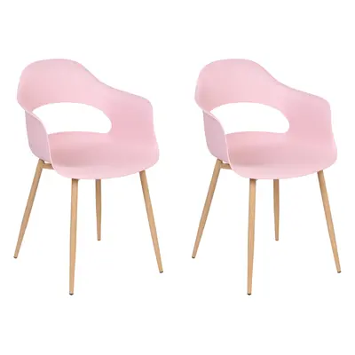 Set of Dining Chairs UTICA Pink