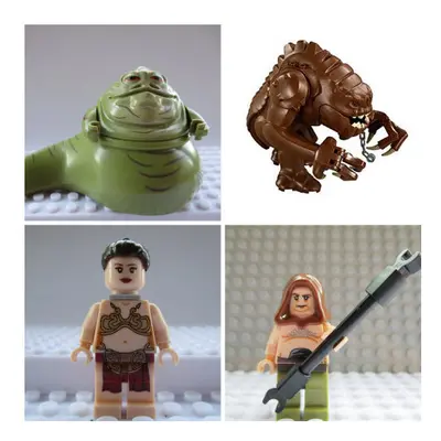 Star Wars Fit Lego Mini Figure Hero Lego Jabba Hutt Rancor Leia