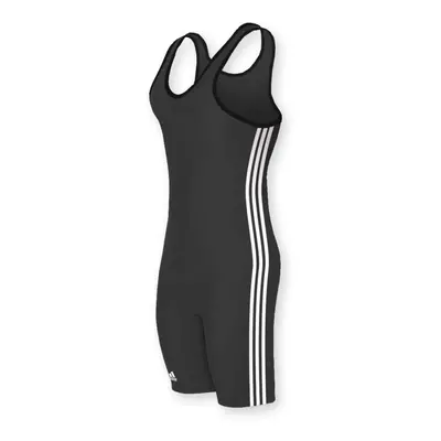 adidas Wrestling Stripes Singlet - Black/White - Medium