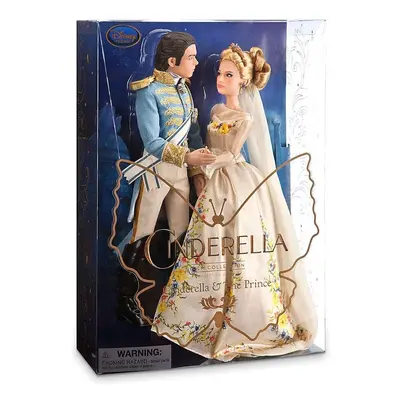 Cinderella & Prince Charming Wedding Doll Set 11" Action Film 2015.