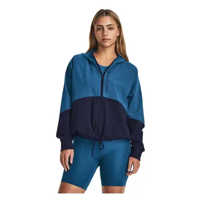 Under Armour Womens Woven Full Zip Jacket (426) Varsity Blue / / Midn