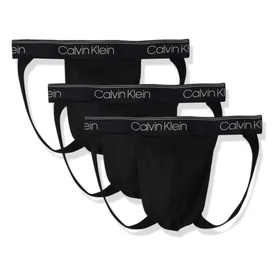 Calvin Klein Men's Micro Stretch 3-Pack Jock Strap Black