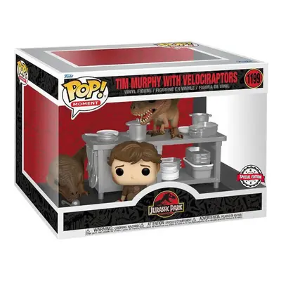 Funko POP Figure Jurassic Park Tim & Velociraptors Exclusive