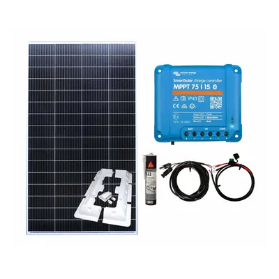 200w Singular Panel Kit 15B - Victron MPPT - With Brackets