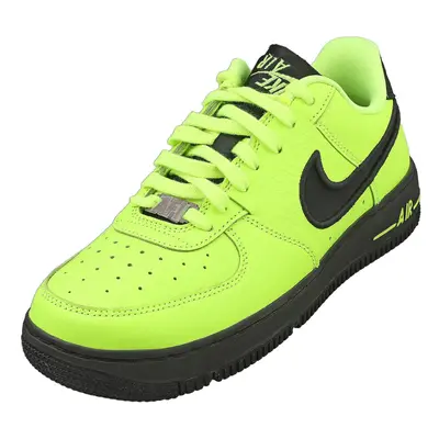 (5.5) Nike Air Force Dance Womens Fashion Trainers in Volt Black