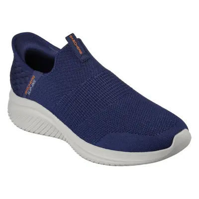 (Navy, UK 10) Skechers Slip Ins Ultra Flex 3.0 Smooth Step Mens Stretch Fit Blue Trainers Shoes