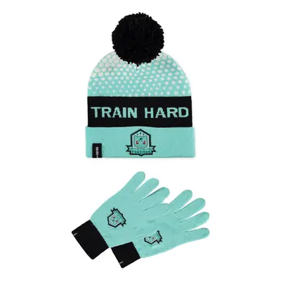 POKEMON Bulbasaur Train Hard Beanie & Knitted Gloves Giftset