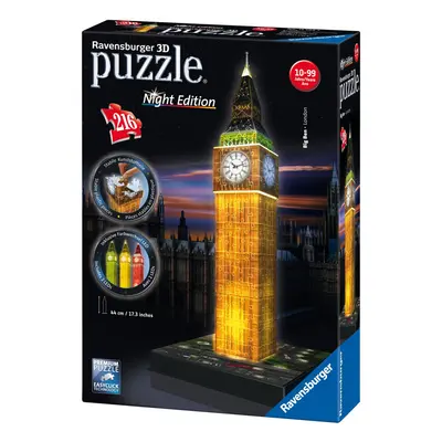 Ravensburger Big Ben - Night Edition, 216pc 3D Jigsaw PuzzleÂ®