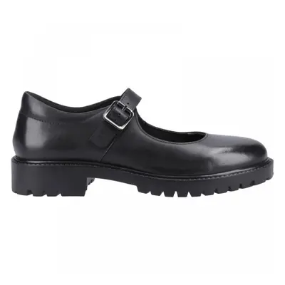 Aurora Senior | Black | Girl's Buckle School Shoes