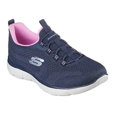 (6.5 UK, Navy/Pink) Skechers Womens/Ladies Summit Geometric Trainers