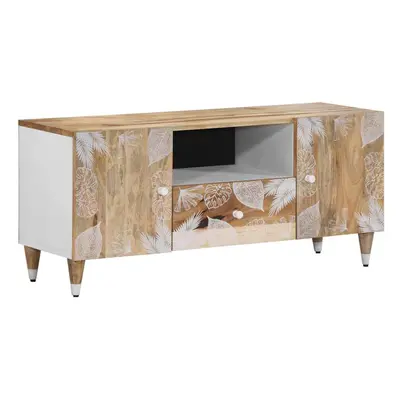 vidaXL TV Cabinet 105x33.5x46 cm Solid Wood Mango TV stand TV sideboard