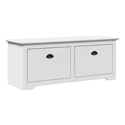 (white) vidaXL Hallway Bench Toy Storage Bench Hallway Unit Toy Chest Home Bench Seat