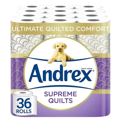 Andrex Supreme Quilts Quilted Toilet Paper - Toilet Roll Pack