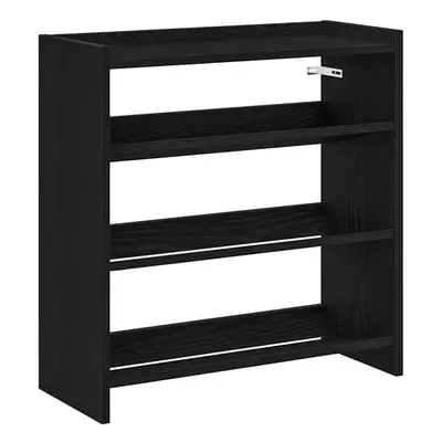 (black, cm/ cm) vidaXL Shoe Rack Shoe Cabinet Shoe Storage Shelf Hall Cupboard Engineered Wood