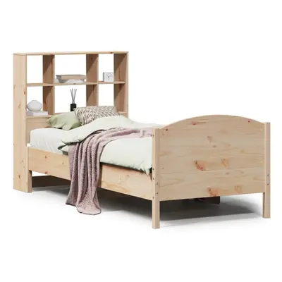 vidaXL Bookcase Bed without Mattress Home Bed Base 100x200cm Solid Wood Pine