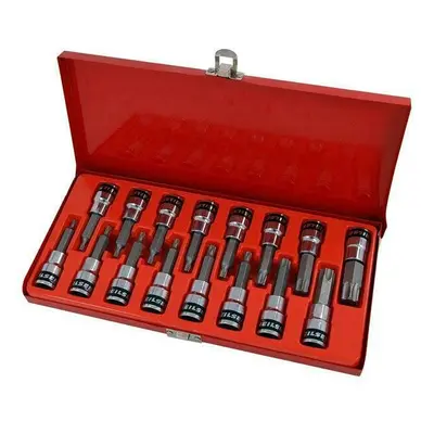 16 Piece Star Bit Socket Set 1/2 Inch Drive (Genuine Neilsen CT1256)