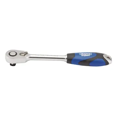 60 Tooth Micro Head Reversible Soft Grip Ratchet, 1/2"" Sq. Dr.