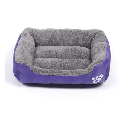 (purple, XL(80x60cm)) Pet Large Dog Beds Soft Warm Cat Bed Cushion Waterproof Bottom Small Dog B