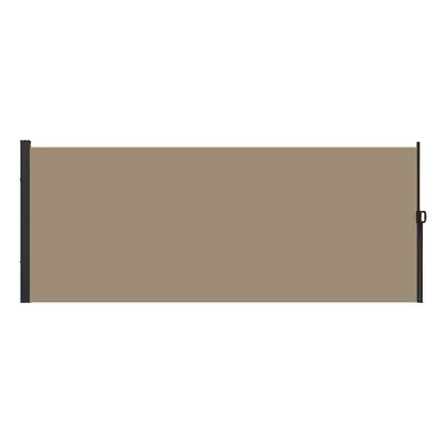 Outsunny Side Awning Retractable, Privacy Screen, 400x160cm, Khaki